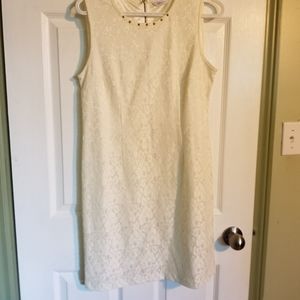 cream lace dress